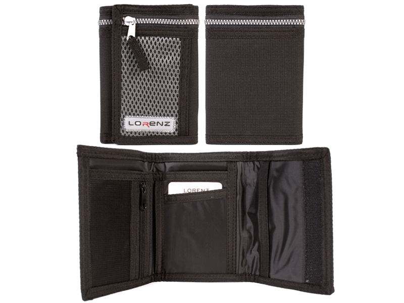 (image for) 8000 BLACK Sports Wallet Flap & Back Zip